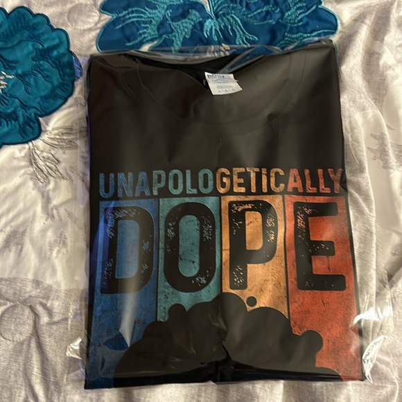 Unapologetically Dope Black Pride Afro Black History Melanin T-Shirt - Picture 7 of 7